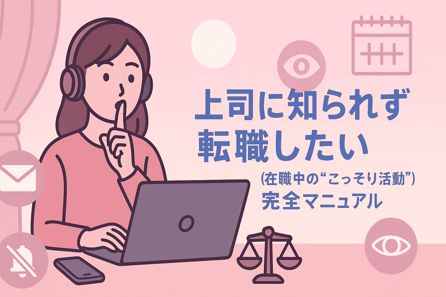 上司に知られず転職したい…在職中の“こっそり活動”完全マニュアル