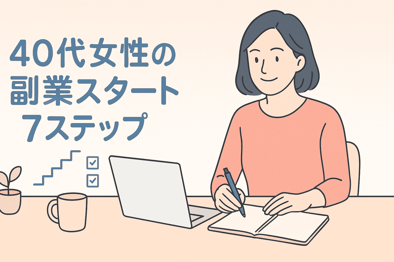 副業の始め方の全体像ガイド｜40代女性がムリなく始める7ステップ