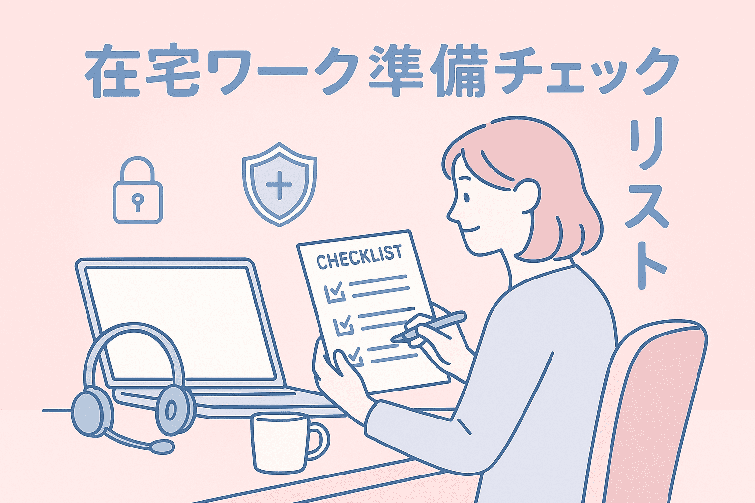 失敗しない在宅ワーク準備チェックリスト｜安全・快適・生産性アップアイキャッチ画像